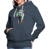 Image of Women’s Elephant x Crown Hoodie - heather denim