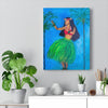 Image of Hula Dancer Canvas Print