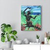 Image of Lotus Hand and Dancer Canvas Print