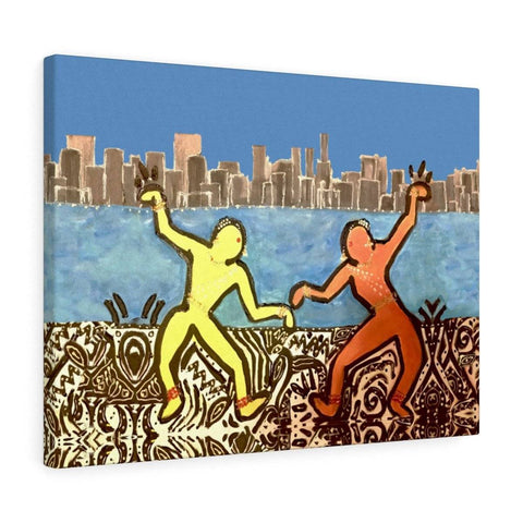City Dancers Canvas Print