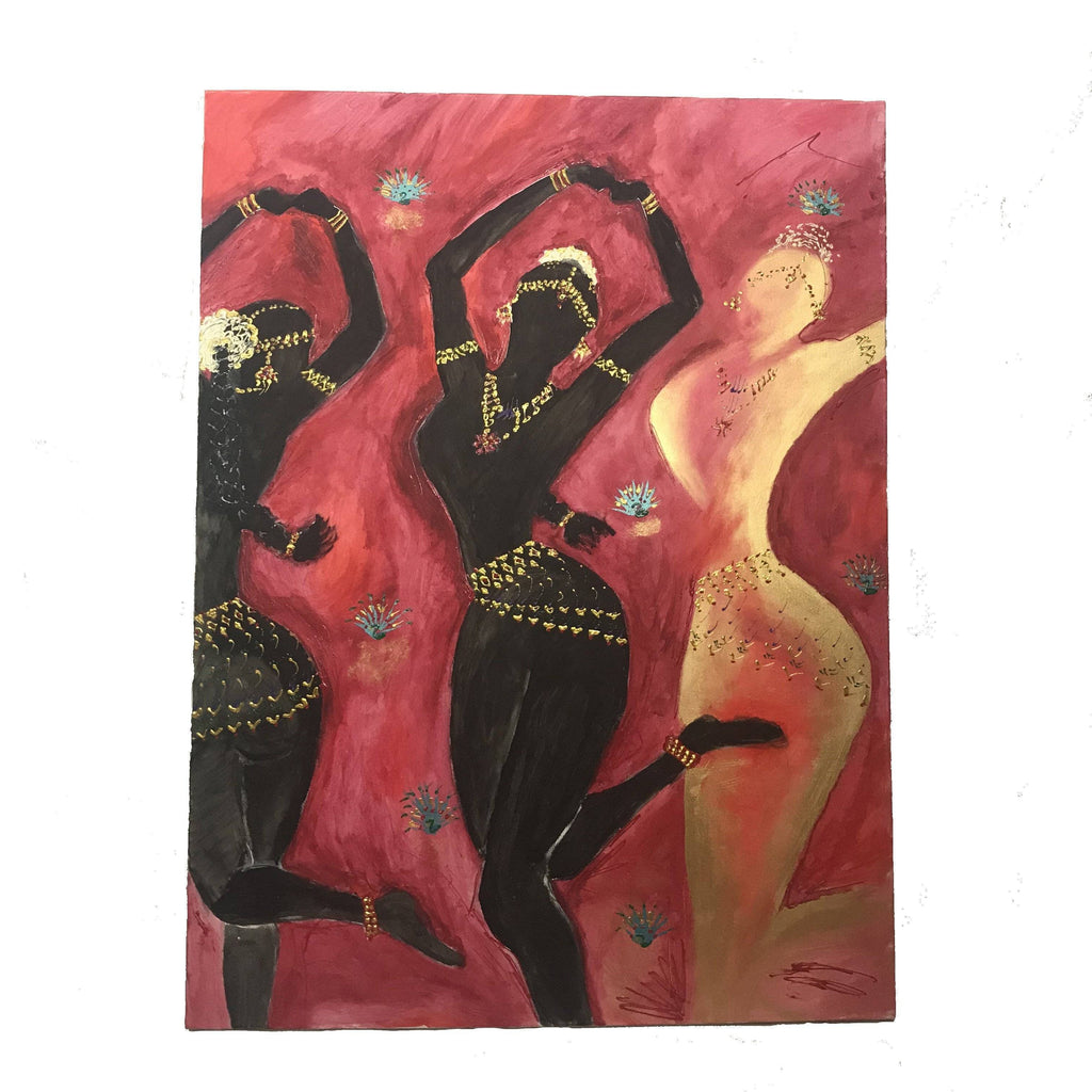 3 Temple Dancers Painting