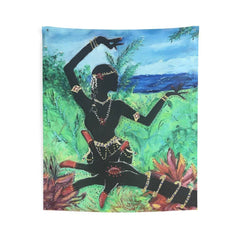 Lotus Hand and Dancer Wall Tapestry