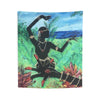 Image of Lotus Hand and Dancer Wall Tapestry