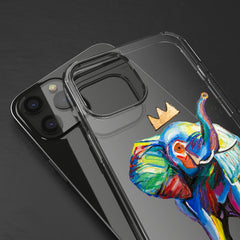 Elephant X Crown Phone Case (Clear Cases)