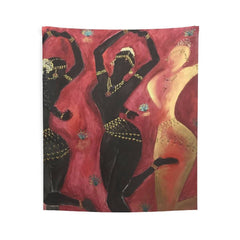 3  Temple Dancers Wall Tapestry
