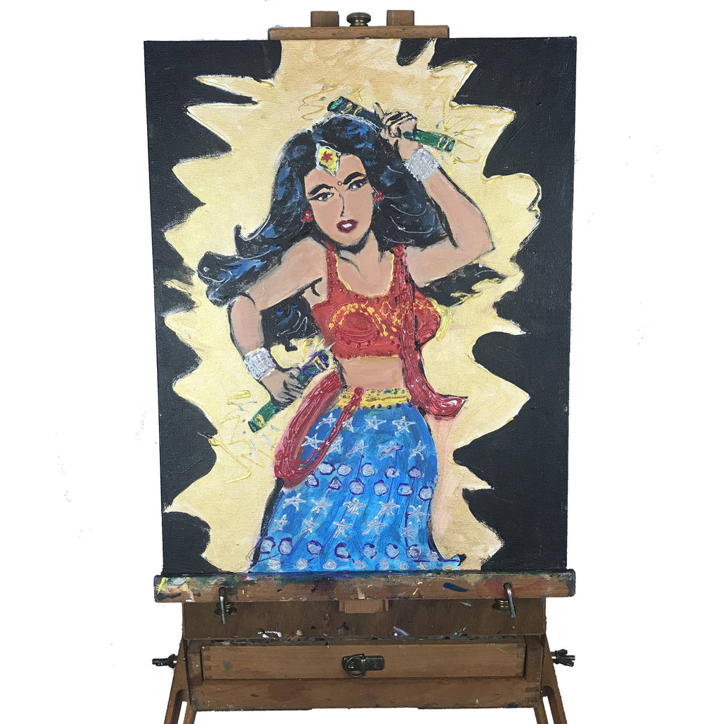 Desi Wonder Woman Painting