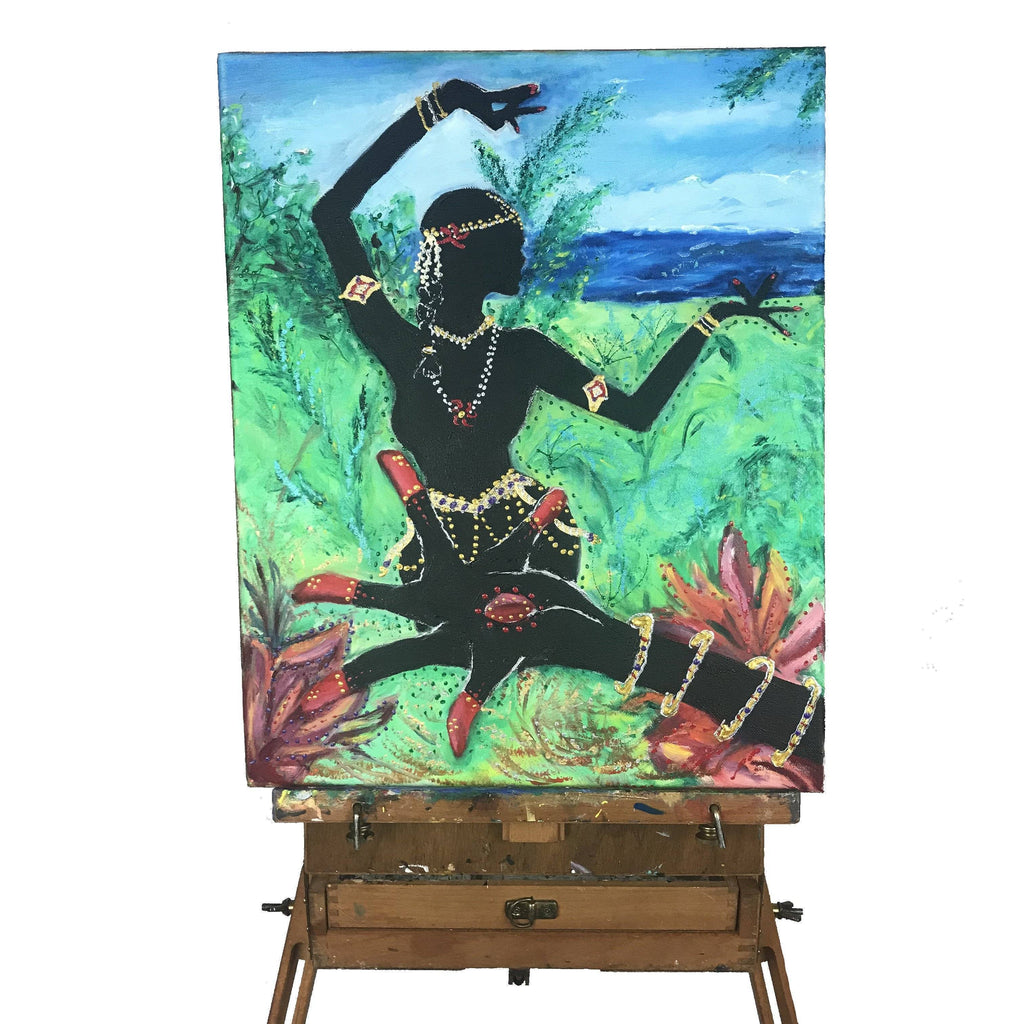 Lotus Hand and Dancer Painting