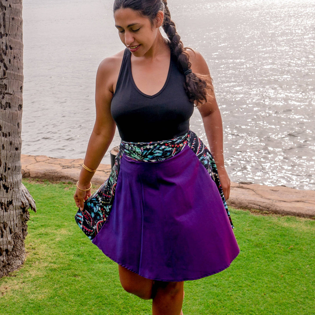 Bespoke Purple Jungle Skirt