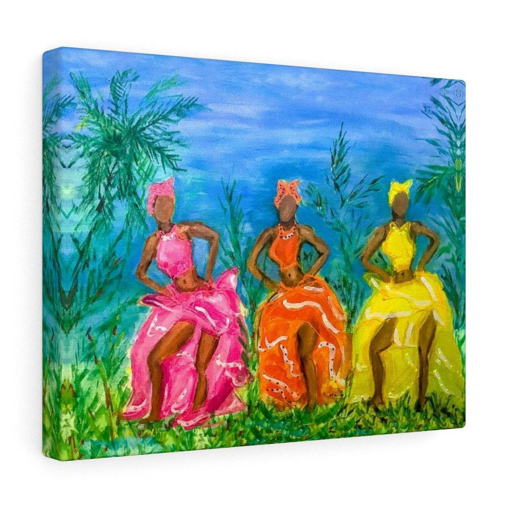 Puerto Rican Dancers Canvas Gallery Print