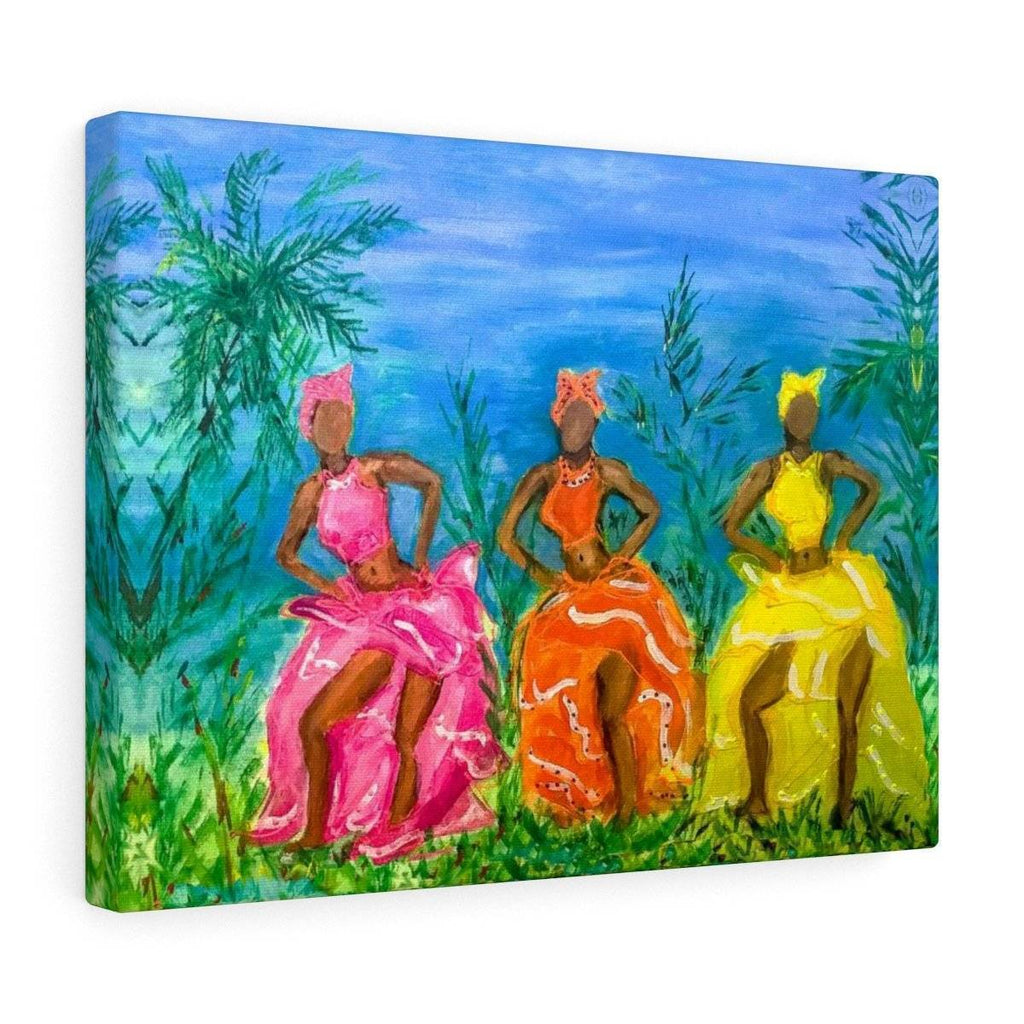 Puerto Rican Dancers Canvas Gallery Print