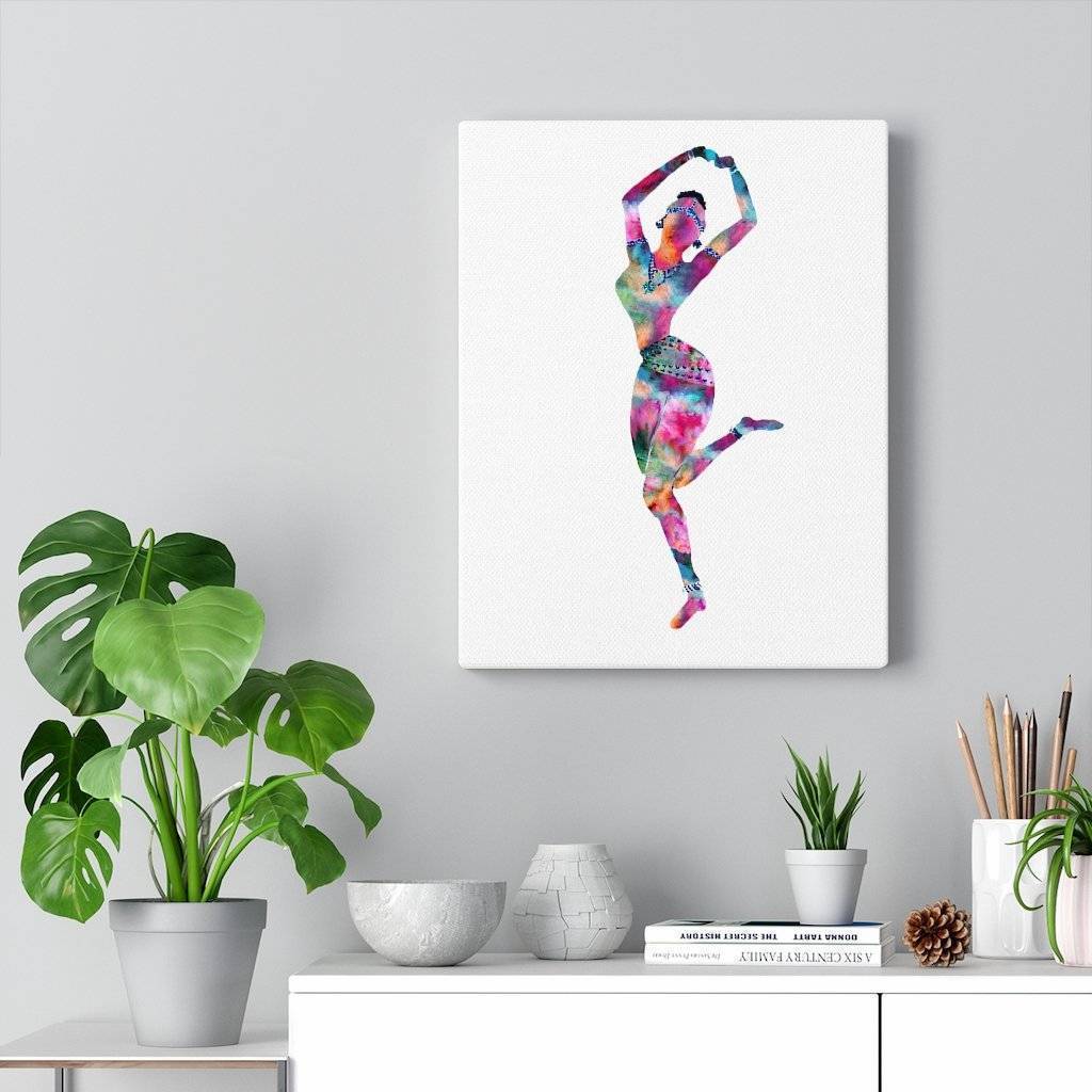 Holi Hai Dancer Canvas Print