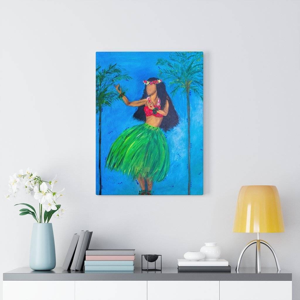 Hula Dancer Canvas Print