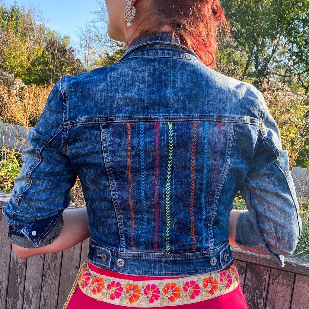 Color Therapy Hand Embroidered Women's Jacket