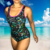 Image of Jungle Leaves One-Piece Swimsuit