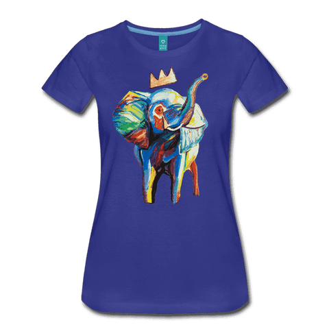 Elephant x Crown Women's T-shirt - royal blue