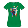 Image of Elephant x Crown Women's T-shirt - kelly green