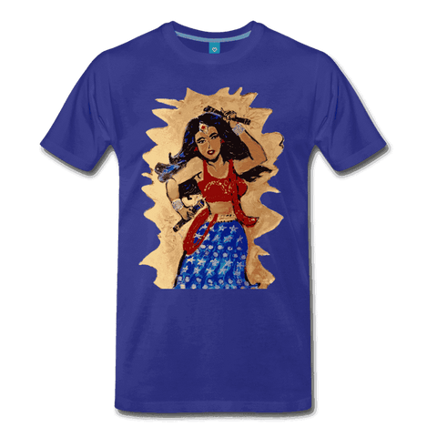 Desi Wonder Women's Men's Tee - royal blue