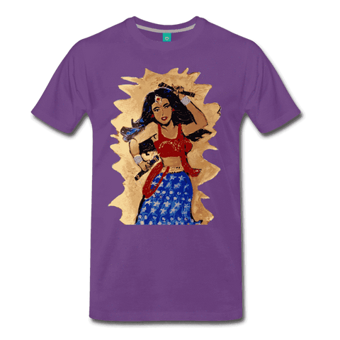 Desi Wonder Women's Men's Tee - purple