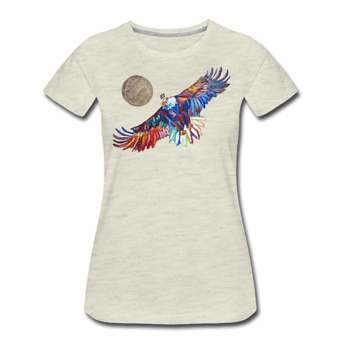 My America Women’s T-Shirt - heather oatmeal