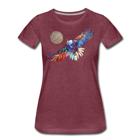 My America Women’s T-Shirt - heather burgundy