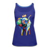 Image of Elephant X Crown Women’s Tank Top - royal blue
