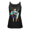 Image of Elephant X Crown Women’s Tank Top - charcoal gray