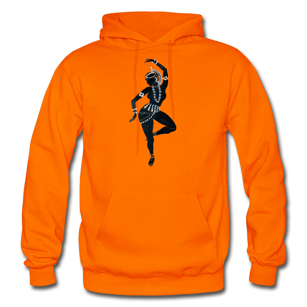 Odissi Dance Unisex Hoodie - orange