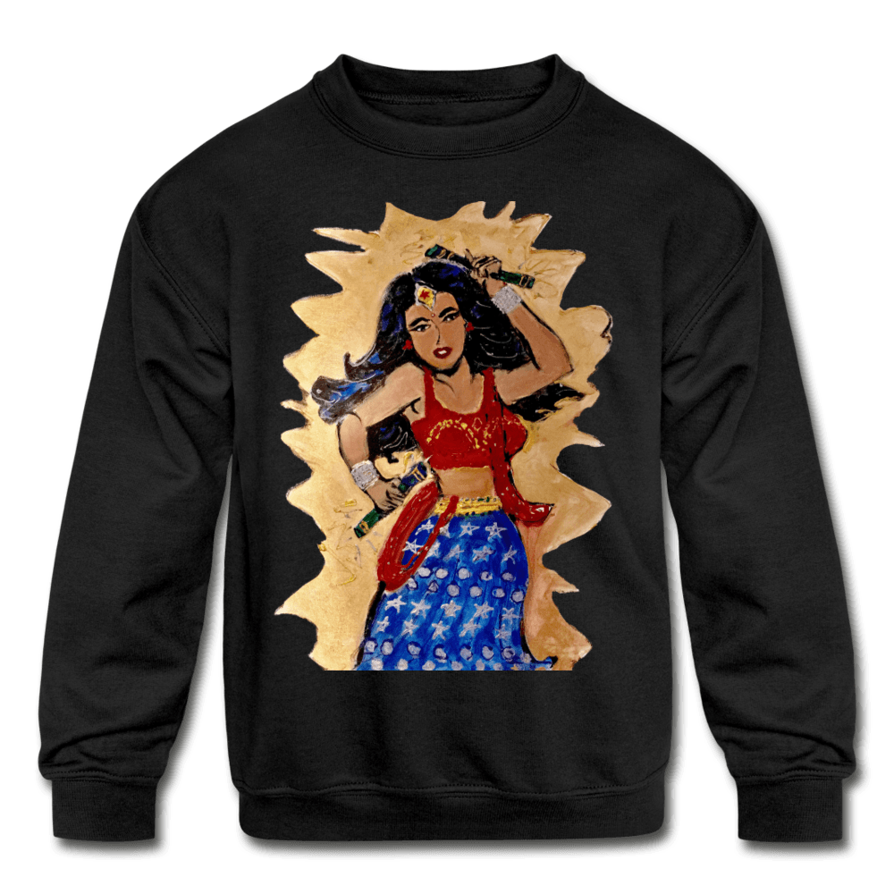 Desi Wonder Woman Kids' Sweatshirt – DESAI DESIGNS