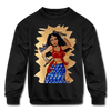 Image of Desi Wonder Woman Kids' Sweatshirt - black