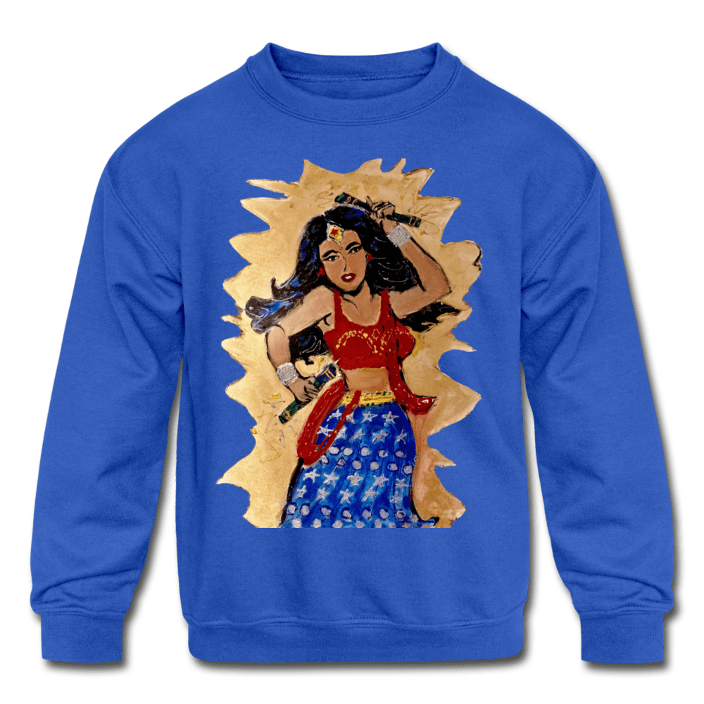 Desi Wonder Woman Kids' Sweatshirt – DESAI DESIGNS