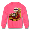 Image of Kids' Crewneck Sweatshirt - neon pink