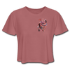 Image of Heart Beat Cropped T-Shirt - mauve