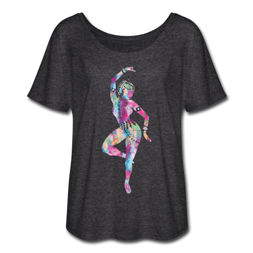 Odissi Watercolor Women’s T-Shirt - charcoal gray