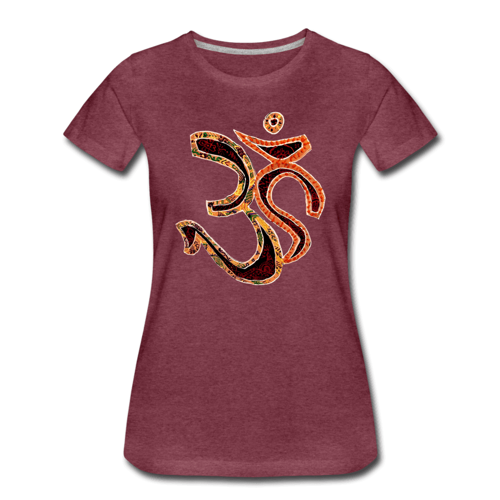Women’s Aum T-Shirt - heather burgundy
