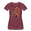 Image of Women’s Aum T-Shirt - heather burgundy