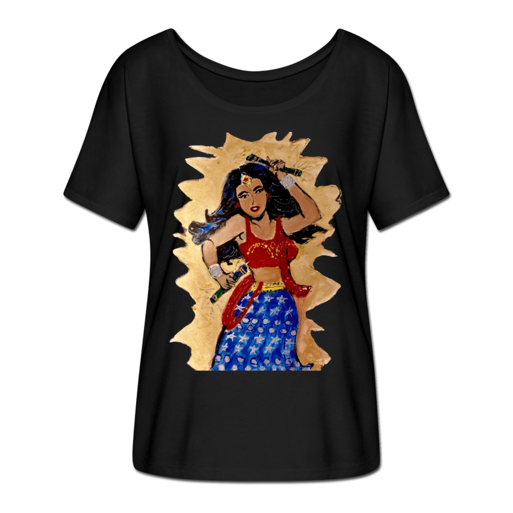 Desi Wonder Woman Women's Tee - black