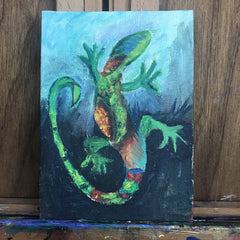 Wise Lizard Painting